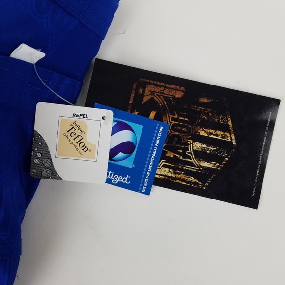 TapOut Boys Sz 14 (30" Waist) MMA Shorts Boxing Fighting Training Blue White - Picture 3 of 6